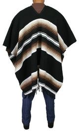 Drifter Western Poncho - Black