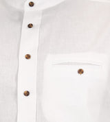 Aiden Linen Work Shirt - White