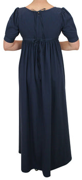 Rebecca Regency Dress - Navy Blue