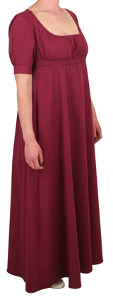 Rebecca Regency Dress - Burgundy