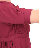 Rebecca Regency Dress - Burgundy