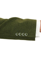 Hartford Three-Piece Tweed Suit - Olive