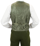 Hartford Three-Piece Tweed Suit - Olive