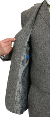 Hartford Three-Piece Tweed Suit - Gray
