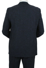 Hartford Three-Piece Tweed Suit - Navy