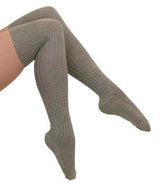 Long Socks - Charcoal Wool