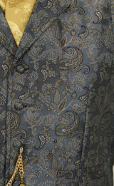 Kelton Vest - Gray Paisley