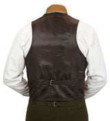 Randolph Brocade Vest - Brown