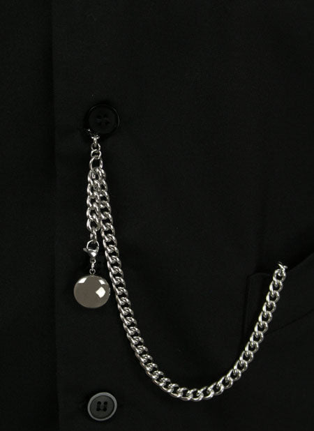 Single Albert Pocket Watch Chain - Silver – Historical Emporium