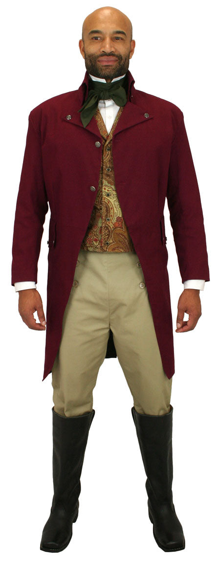 Hastings Regency Coat - Burgundy