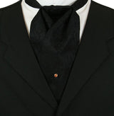 Silver Chain and Bar Tie Tack - Champagne