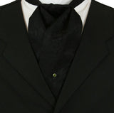 Silver Chain and Bar Tie Tack - Peridot