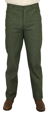 Sullivan Striped Trousers - Green/White
