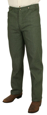 Sullivan Striped Trousers - Green/White