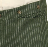 Sullivan Striped Trousers - Green/White