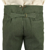 Sullivan Striped Trousers - Green/White