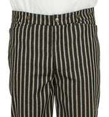 Caldwell Striped Trousers - Black/Cream
