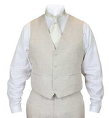 Riverdale Linen Vest - Natural