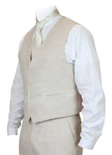 Riverdale Linen Vest - Natural
