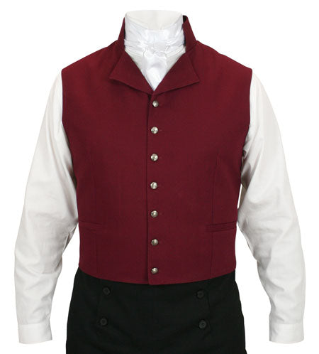 Fairfax Regency Vest - Burgundy