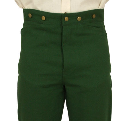 Classic Canvas Trousers - Green