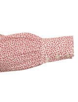 Somerset Blouse - White with Burgundy Leaf