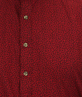 Trimble Shirt - Dark Red Leaf