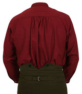 Trimble Shirt - Dark Red Leaf