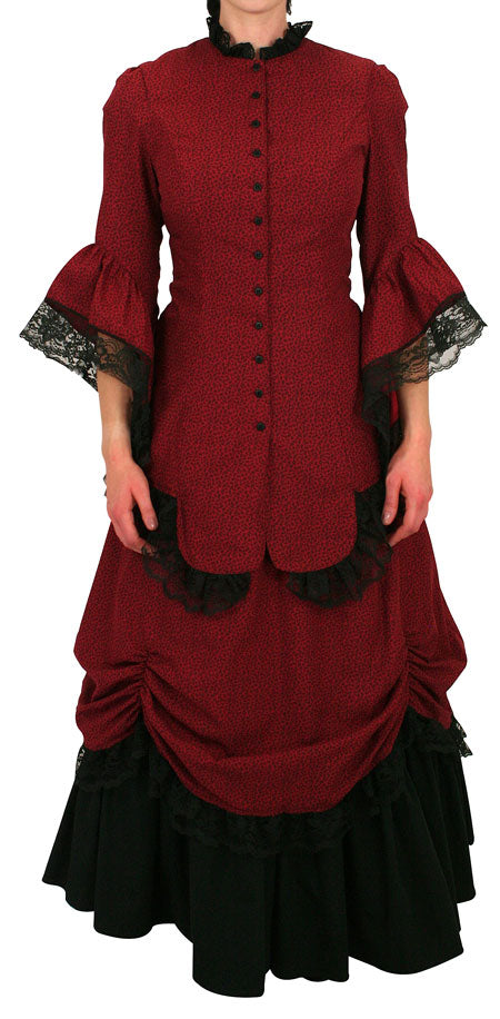 Lucille Walking Suit - Dark Red Leaf