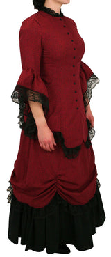 Lucille Walking Suit - Dark Red Leaf