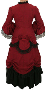 Lucille Walking Suit - Dark Red Leaf