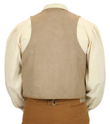 Ponderosa Vest - Tan Faux Suede