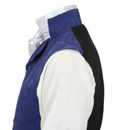 Fairfax Regency Vest - Blue Brocade