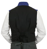 Fairfax Regency Vest - Blue Brocade