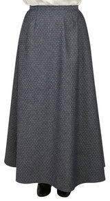 Cotton Walking Skirt - Navy Diamond