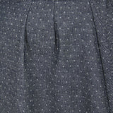 Cotton Walking Skirt - Navy Diamond