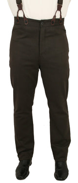 Monroe Brushed Cotton Trousers - Walnut
