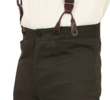 Monroe Brushed Cotton Trousers - Walnut
