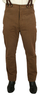 Eldridge Stripe Trousers - Black/Brown