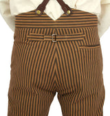 Eldridge Stripe Trousers - Black/Brown