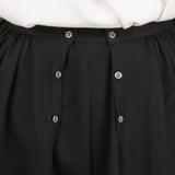 Cotton Twill Walking Skirt - Black w/Gray