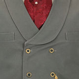 Canvas Double Breasted Vest - Gray