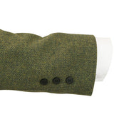 Emerson Tweed Frock Coat - Olive Herringbone
