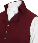 Granville Regency Vest - Burgundy