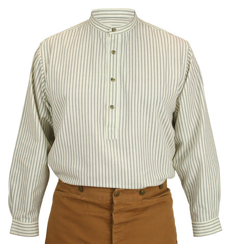 Bartlett Shirt - Gray Ticking Stripe