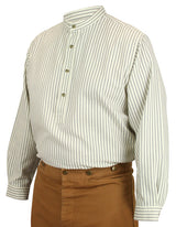 Bartlett Shirt - Gray Ticking Stripe