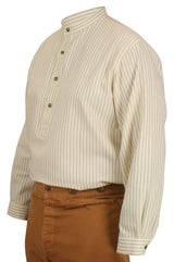 Bartlett Shirt - Tan Ticking Stripe