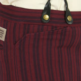 Placerville Trousers - Burgundy/Navy Stripe