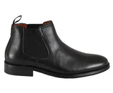 Faux Leather Congress Gaiter - Black