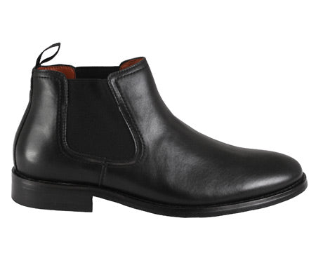 Faux Leather Congress Gaiter - Black